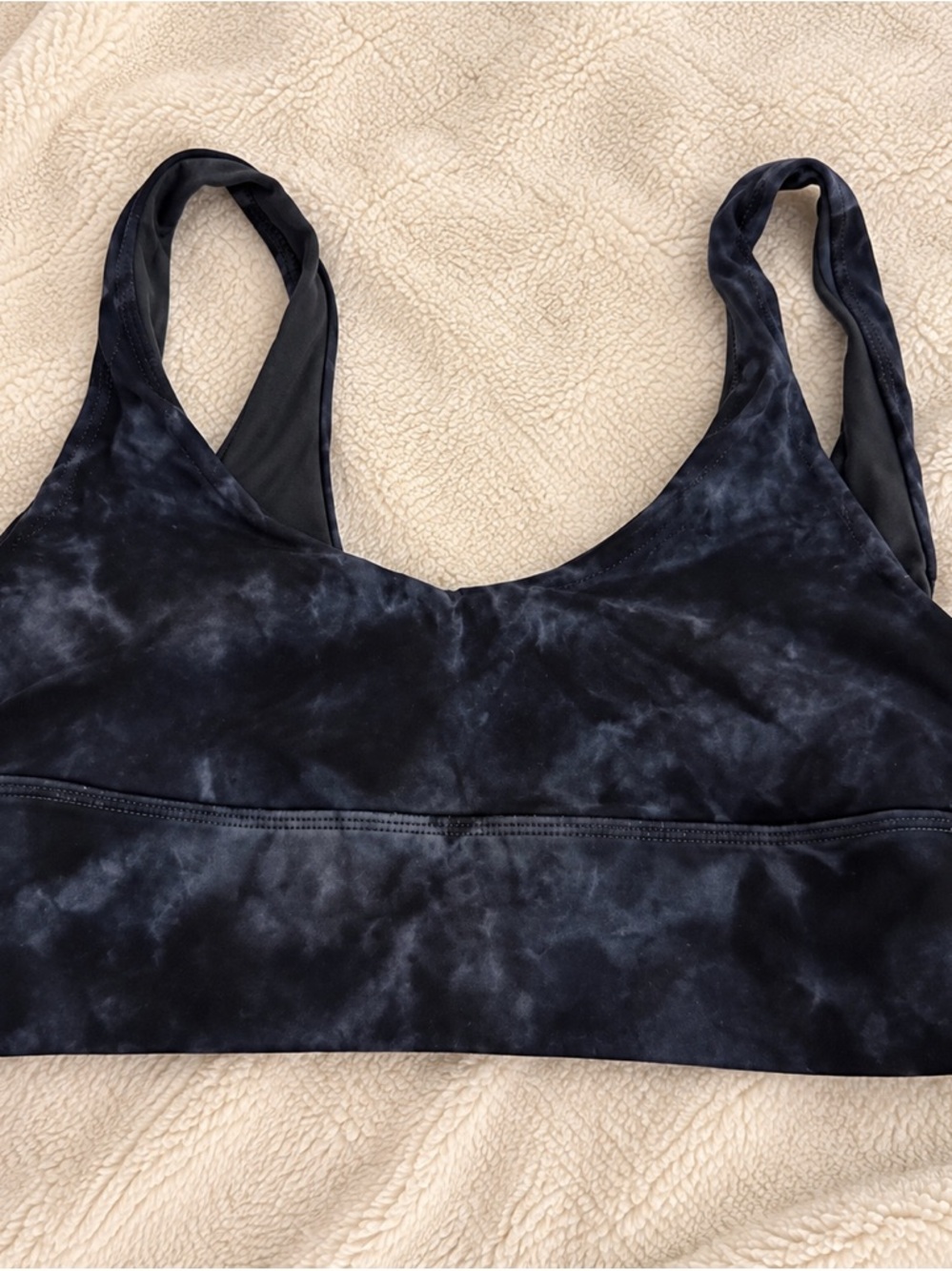 lululemon athletica reversible Women's Black Tie-Dye Sports Bra